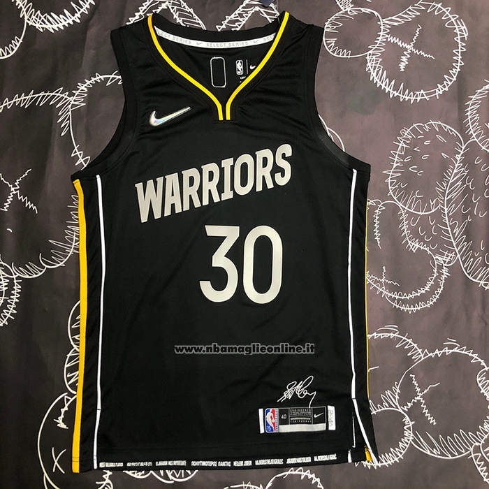 Maglia Golden State Warriors Stephen Curry #30 Select Series 2022 Nero